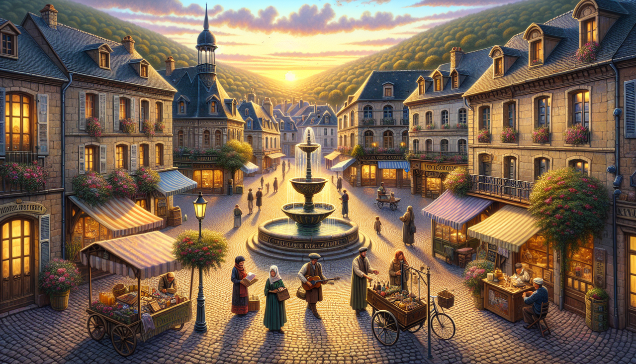 Ville charmante d'Ivry-sur-Seine au coucher du soleil.