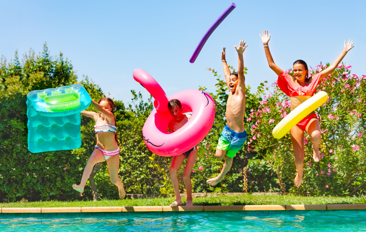 fete à la piscine