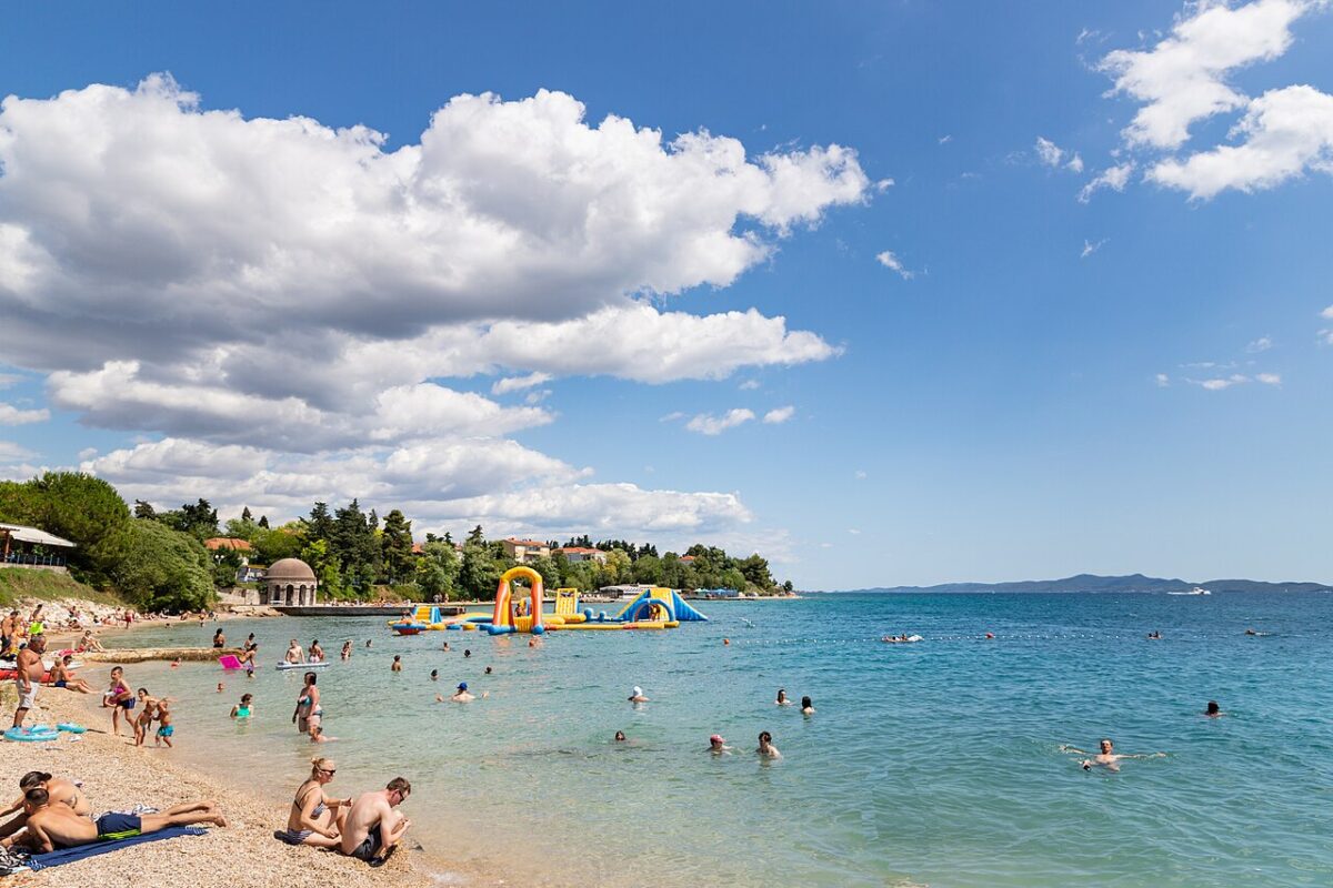 plage de Zadar vue mer